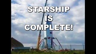 SPACEX STARSHIP HOPPER COMPLETELY ASSEMBLED