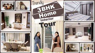 Home Tour  3BHK Flat tour  home interior  Modular Kitchen l Beautiful Interior  Telangana Pilla
