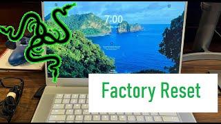 Full Factory RESET Restore Razer Blade Book Laptop Windows Stealth 15 17 14 13 Gaming PC Ultrabook