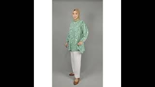 RABY DHATU TUNIK WHITE FLOWER NURSING WEAR VIRAL BUKAAN KANAN KIRI BUMIL BUSUI MENYUSUI MUSLIM