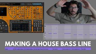 how I make a house bass line  distilled noise