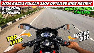 2024 Bajaj Pulsar 220f Detailed Ride Review Top Speed - Legend never Gets old 