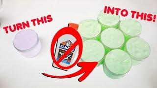 TURNING SMALL SLIMES INTO GIANT BATCHES OF SLIME WITH NO GLUE  Slimeatory #499.6