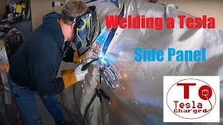 Tesla Model 3 - Welding the Side Panel