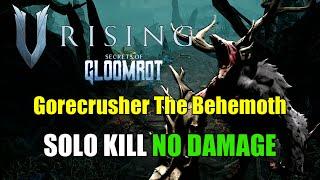 V Rising - Secrets of Gloomrot Gorecrusher The Behemoth - Solo Kill - No Damage