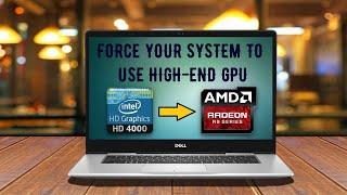 How to switch from integrated Intel HD Graphics to AMD Radeon Graphics  PART 1.