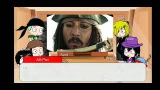 One Piece React to Pirates of the Caribean