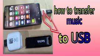 HOW TO TRANSFER MUSIC TO USB USING CELLPHONE 