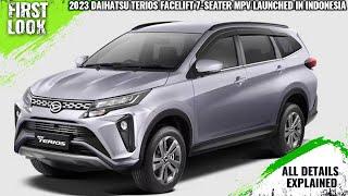 2023 Daihatsu Terios Facelift 7-Seater MPV Launched In Indonesia - Prices From Rp 236050000