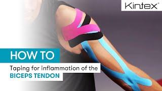 HOW TO  Kinesiology taping for inflammation of the biceps tendon