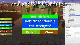 Roblox exploit Dominus Weight Lifting SimulatorINFINITE REBIRTH