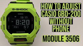 Casio G-Shock GBD-200 - 3506 MODULE - SET THE TIME Without A Smartphone - Guide to Function - Review