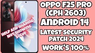 Oppo F25 Pro CPH2603 ll All Oppo Frp Bypass Without Pc Android 14 l All Oppo Google Account Bypass