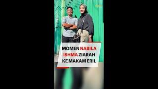 Momen Nabila Ishma Ziarah ke Makam Eril