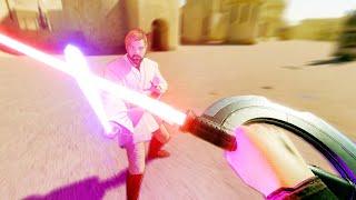 Dueling Obi Wan Kenobi in Star Wars Virtual Reality... Blade and Sorcery