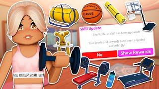 *MAX ATHLETIC SKILL* Bloxburg GYM Update