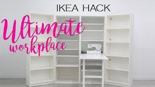 DIY IKEA INTO FOLDABLE WORKSPACE