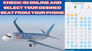 How to check-in online in Fly Dubai  Free Seat Selection  Complete Guide