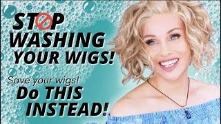 STOP WASHING your WIGS  SAVE your WIGS  DO THIS INSTEAD  How to REMOVE ODORSOILSDUSTMAKEUP