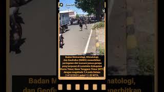 Telah terjadi gempa bumi di NTT polres magnitudo 74 14-12-2021