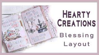 Hearty Creations Collab - Junk Journal Layout #heartycreations24