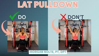 LAT PULLDOWN Upper Body Strength Exercise  Form Variations Equipment & Common Mistakes