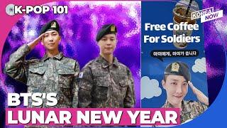 BTS Jimin and RMs Lunar New Year greetings... ARMYs show support for fellow soldiers