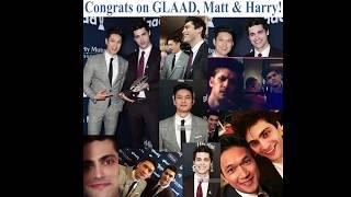 Congrats MATT and HARRY on the GLAAD award