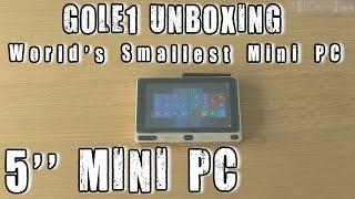 1# GOLE1 unboxing 5 Worlds Smallest Mini PC Dual-OS Windows 10 64bit and Android 5.1