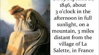 PROPHECY AND MESSAGE FROM OUR LADY OF LA SALETTE