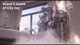 Giantess destroyDianas Game of City toy