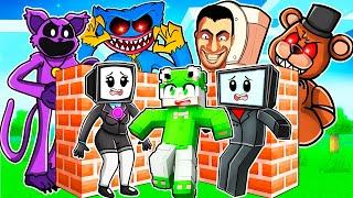 Build to SURVIVE with SKIBIDI TV FAMILY in Minecraft