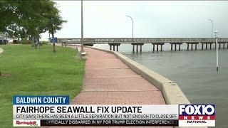 Update on fixes to the Fairhope Seawall