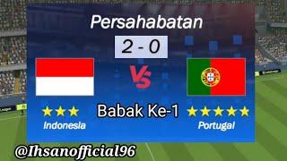 Indonesia vs Portugal - Half Time - PES 2023 - Ihsan Official