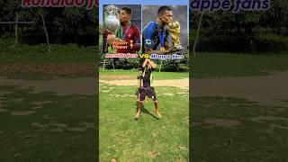 Cristiano Ronaldo vs Kylian Mbappe fans vs #shorts #football #viral #ronaldo #mbappe #trending