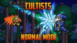 Terraria - Cultists Boss with Molten armor Normal Mode