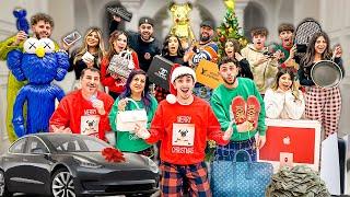 WORLDS CRAZIEST FAMILY CHRISTMAS GIFTS OPENING NEW CAR
