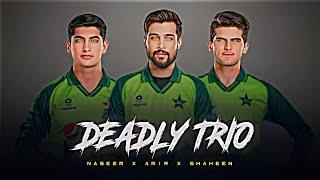 FT. Naseem x Amir x Shaheen - Deadly Trio Edit   Pak Bowlers Edit  TikTok Status