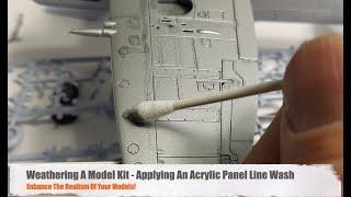 Weathering A Model Kit - Applying A Panel Line Wash