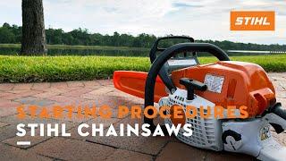 Starting Procedures for STIHL Chain Saws  STIHL Tips