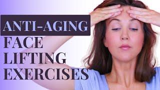 BEST ANTI-AGING FACE EXERCISES  Non-Surgical Facelift  Reduce Jowls Laugh Lines & Eye Wrinkles