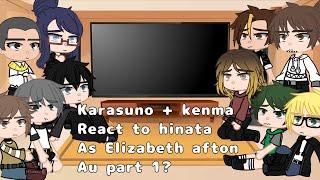 Karasuno + kenma react to hinata as Elizabeth aftonaupart 1? Inspired by@deadasf5373