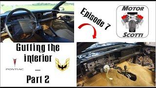 KITT Firebird Trans Am - Episode 7 - Gutting the interior - Part 2