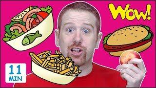 Food Stories for Kids from Steve and Maggie  Learn Speaking Wow English TV