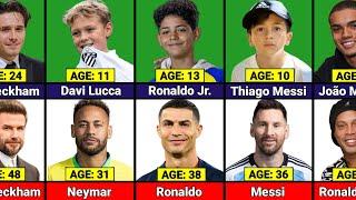 AGE Comparison Famous Footballers And Their FIRST SonDaughter