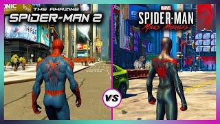 The Amazing Spider-Man 2 vs Spider-Man Miles Morales - Gameplay Physics and Details Comparison