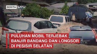 Puluhan Mobil Terjebak Banjir Bandang dan Longsor di Pesisir Selatan