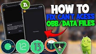 How To Fix Cant Access OBBData File Folder On Zarchiver  For Android 11121314 - TUTORIAL 2024