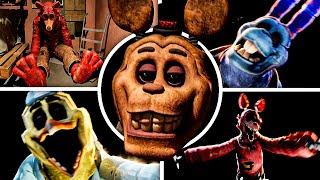 FNAF Fazbear Ent. Project Pitfall - All Jumpscares & All Bosses  Full Game