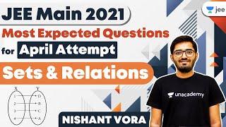 JEE 2021 Sets & Relations  Most Expected Questions April Attempt  Unacademy JEE  Nishant Vora